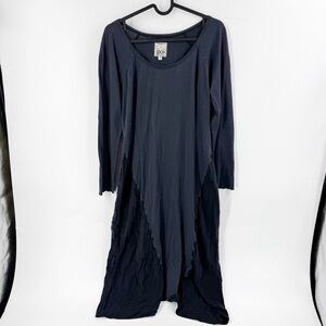 ✅ Go By Go Silk Medley Dress Size Small Gray SCOOP NECK‎